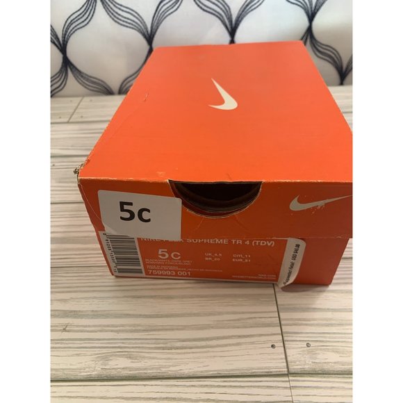 Nike Flex Supreme TR 4 Black Kids Shoe - Picture 3 of 14